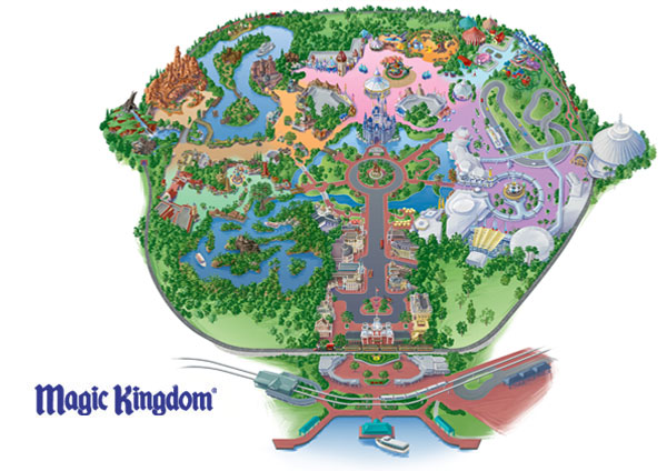 map of magic kingdom orlando. magic kingdom map 2011.
